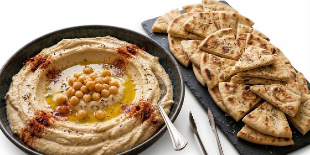 Homemade Dip & Pita Tray