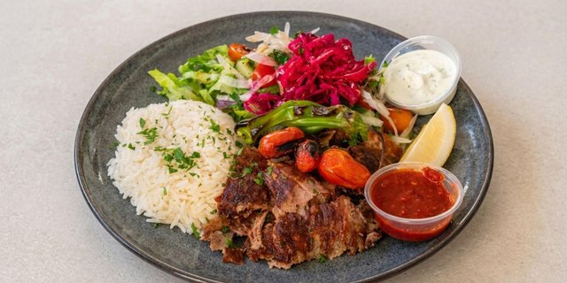 Lamb & Beef Doner Plate