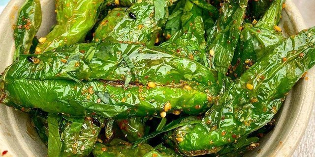Blistered Shishito Peppers