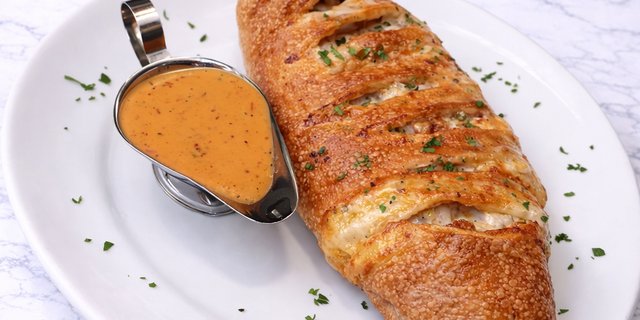 Crispy Chicken Vodka Stromboli