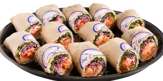 Combo Tuna & Salmon Burritos