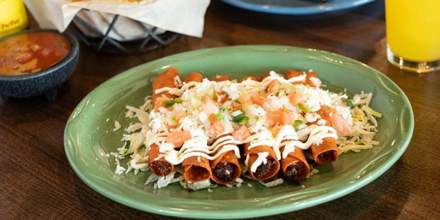 Red Corn Chicken Taquitos