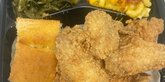 Fried Wings (3 Pieces) With 3 Sides
