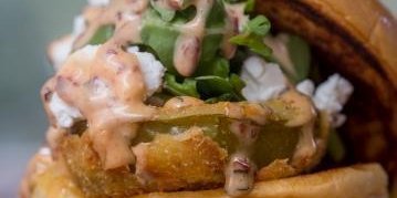 Fried Green Tomato Veg Burger