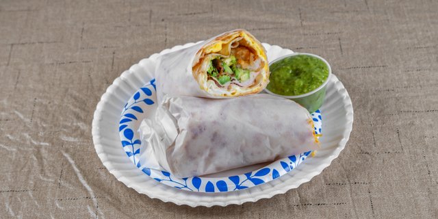 Turkey, Avocado, Egg & Cheese Breakfast Burrito