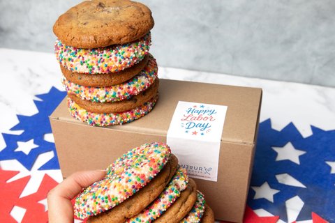 Large Labor Day Party Cookie Box
