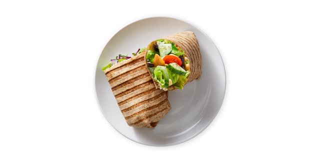 Vegan Mediterranean Falafel Wrap