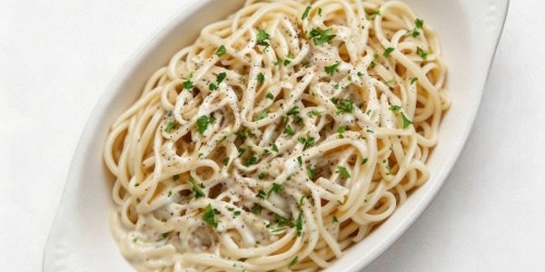 Spaghetti w/ Alfredo Sauce & Chicken