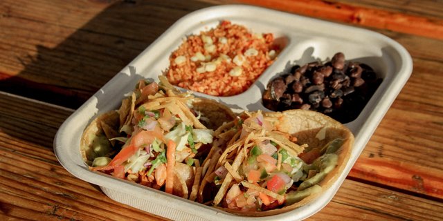 Young Jackfruit Tacos Combo