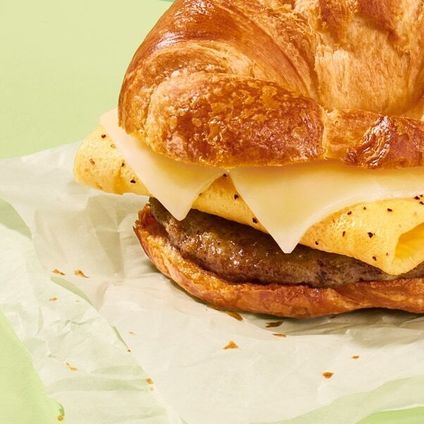 Croissant Sausage, Egg & Cheese Sandwich