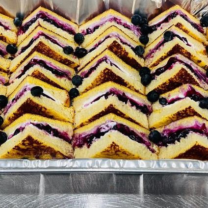 Blueberry-Stuffed French Toast Tray