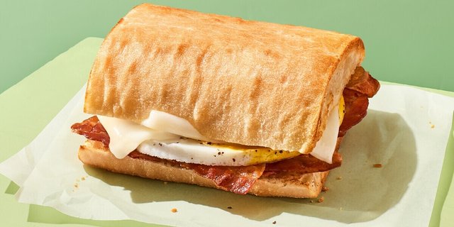 Ciabatta Bacon, Egg & Cheese Sandwich