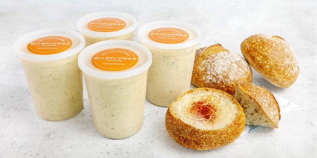 Gallon of Soup with 10 Sourdough Bread Boules