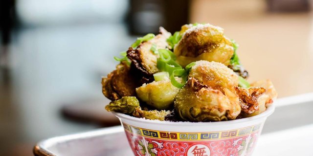 Kimchi Roasted Brussels Sprouts Tray