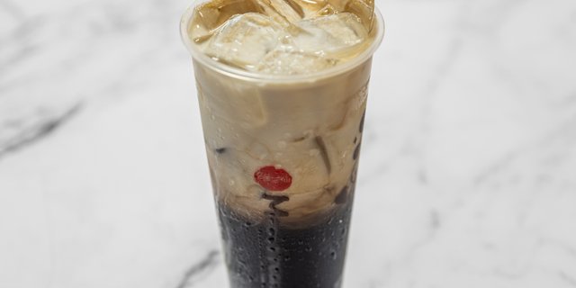 Fresh Milk & Grass Jelly Herbal Tea
