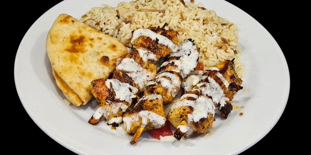 Chicken Souvlaki Plate