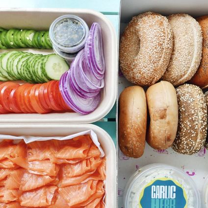 12 Bagels & Schmears w/ Salmon + Fixins