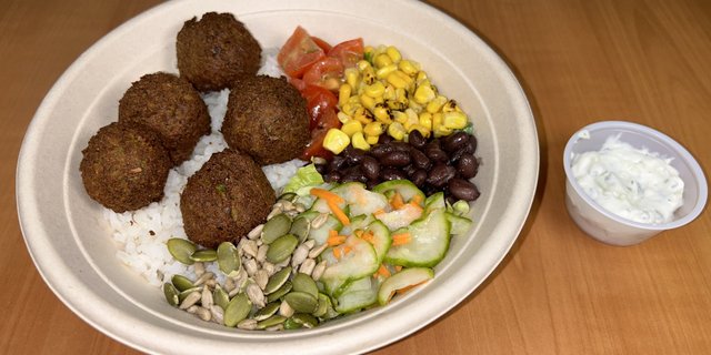Edamame Falafel Bowl