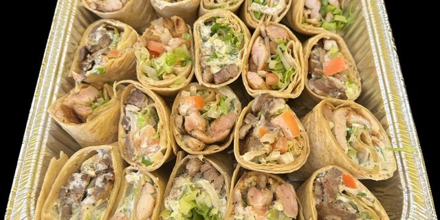 Sliced Chicken Wraps