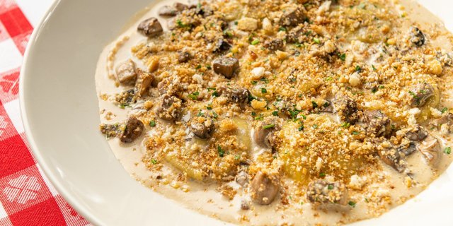 Individual Mushroom Ravioli