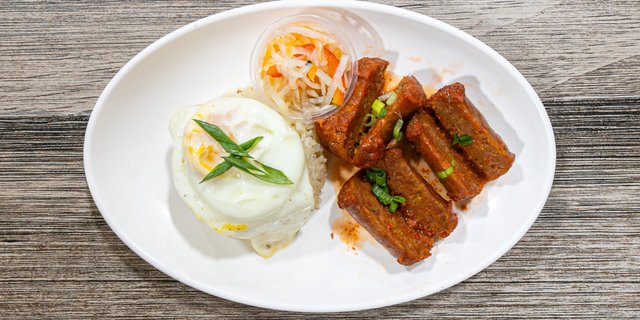 Pork Sausage Rice Bowl
