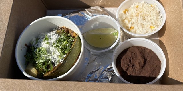 Verduras Tacos Boxed Lunch
