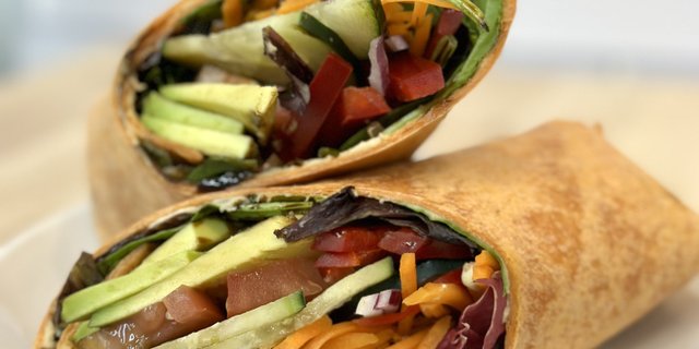 Hummus And Veggie Wrap