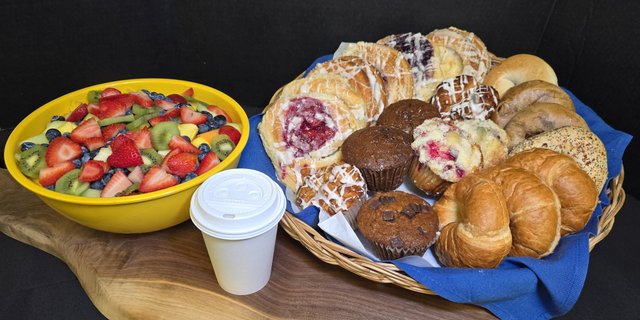 Pastries, Fruit & Coffee