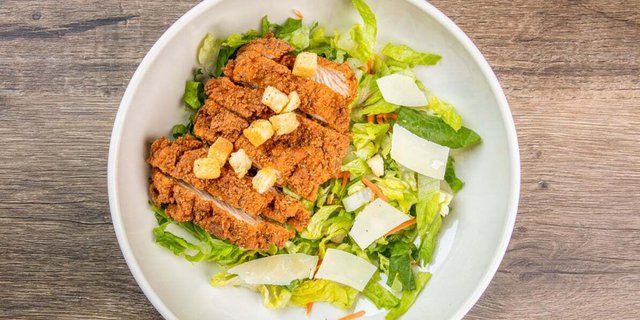 Breaded Chicken Caesar Salad Tray