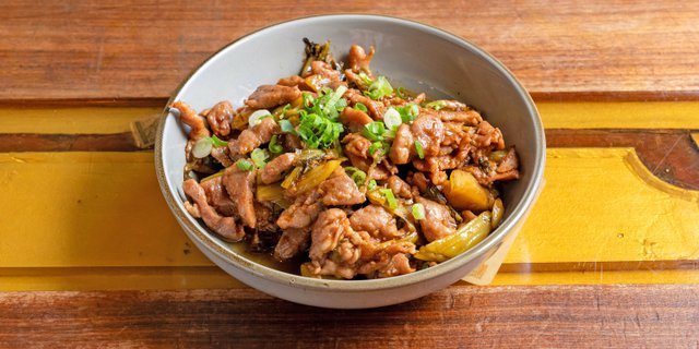 Pork w/ Mustard Greens