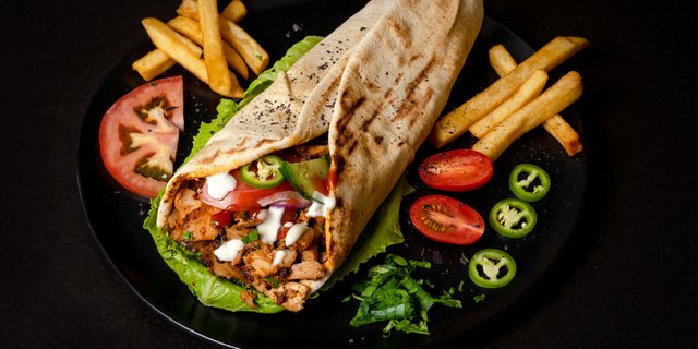 Shawarma Pita Wrap