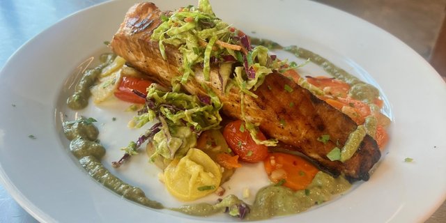 Grilled Salmon Ratatouille