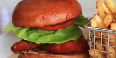 Buffalo Chicken Burger Tray