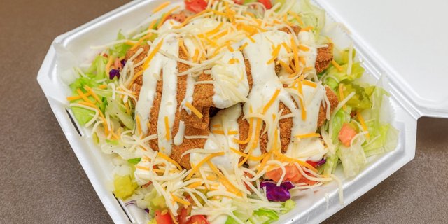 Fried Fish Salad