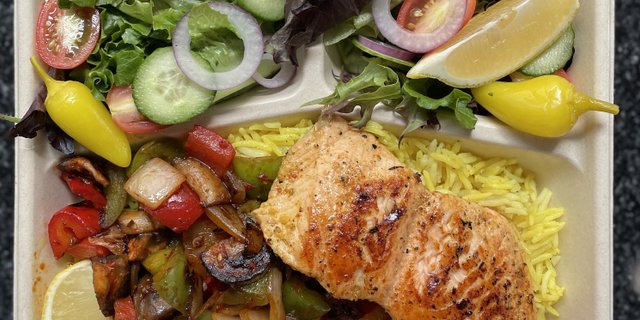 Grilled Salmon Plate