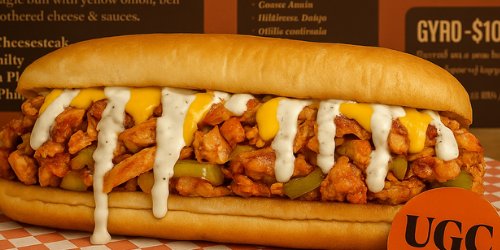 Chicken Philly Cheese Sandwich