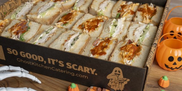 Halloween Signature Spicy Focaccia Sandwich Tray