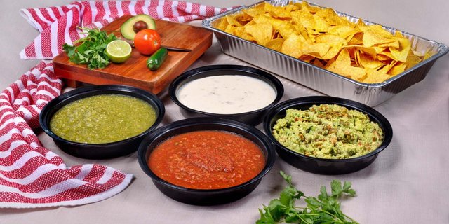 Chips, Salsas, Guacamole & Queso