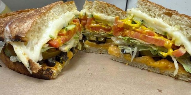 Veggie Sandwich Bagged Lunch
