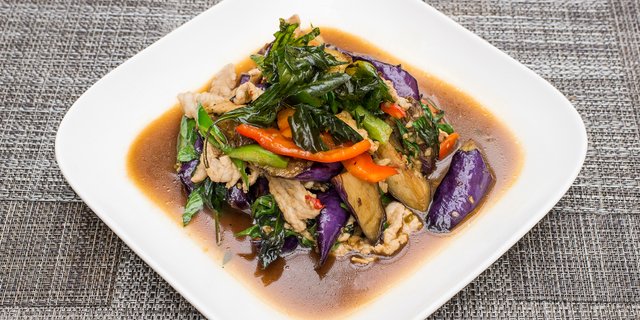 Basil Eggplant Entree