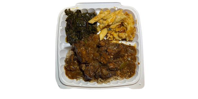 Brown Stew Chicken Plate