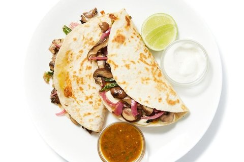 Caramelized Mushroom Quesadilla