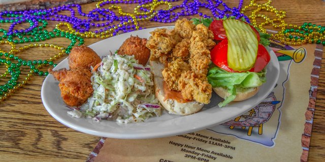 Oyster Po'Boy Sandwich