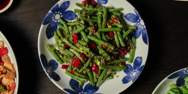 Stir-Fried String Beans Platter