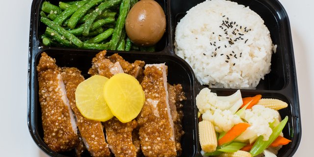 Braised Pork Chop Bento