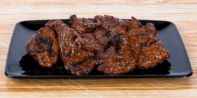 Grilled Bourbon Steak Tips
