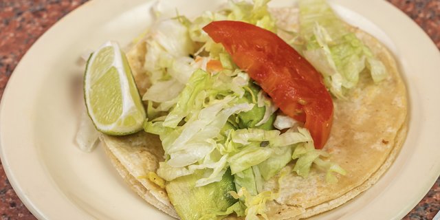 5 Tacos w/ Avocado & Corn Tortillas