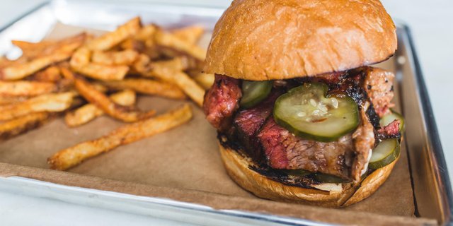 Chopped Brisket Sandwich