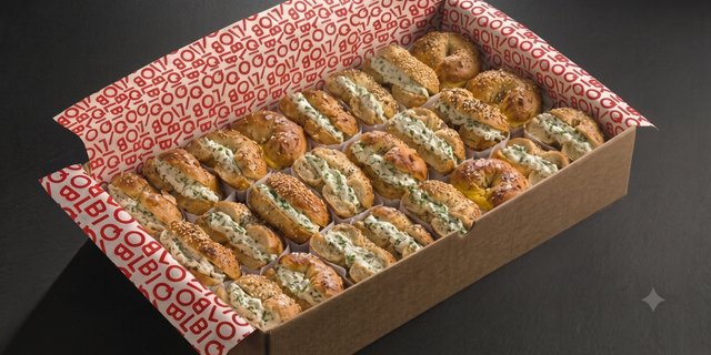 Bagel & Cream Cheese Bagel Box