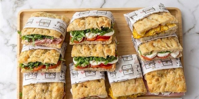 Focaccia Sandwich Platter